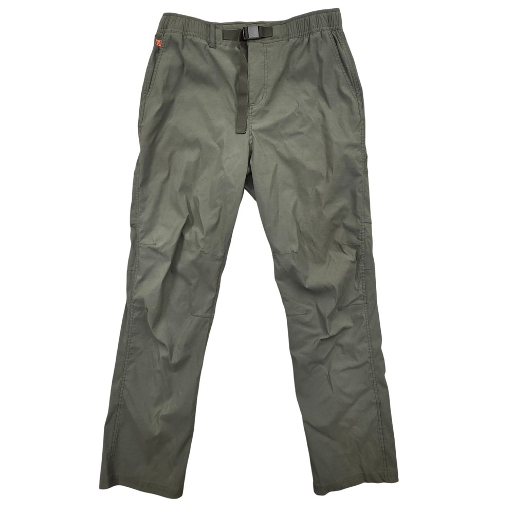 Merrell Hayes Hiker Pants Nylon Stretch Belted Olive Green Mens Size‎ 32 *READ